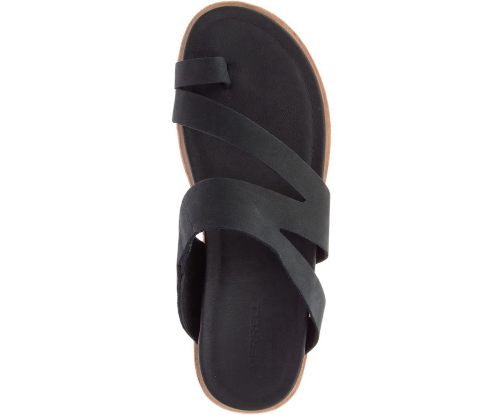 Sandálias Senhora - Merrell Juno Wrap - Pretas - PKX152670